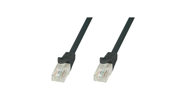 Patch cord Cat5e UTP 1,5m czarny CCA