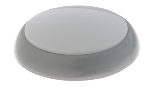 Oprawa KAJKO XL, LED, 19W, 4000K, 1900lm, srebrna-polipropylen, klosz matowy-poliwęglan, IP44, IK10 A2909SR-MP