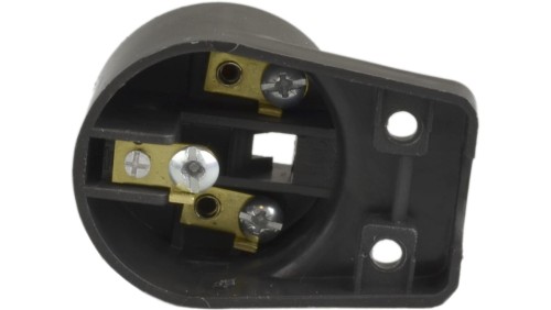 Wtyczka kątowa na kabel WB6 16A czarna /50