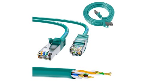 Patchcord LAN Miedź Kabel sieciowy skrętka 1Gbit/s Extralink Kat.6 FTP 5m