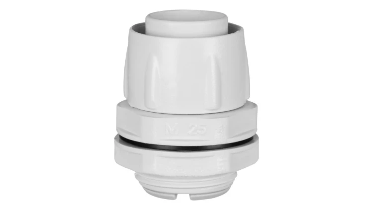 Dławik do rury elastycznej szary GUS fi: 20mm IP65