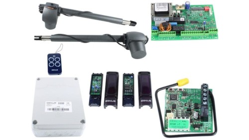 Zestaw Faac G-BAT 300 napęd do bramy dwuskrzydłowej