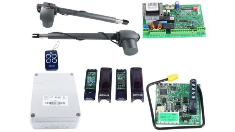 Zestaw Faac G-BAT 300 napęd do bramy dwuskrzydłowej