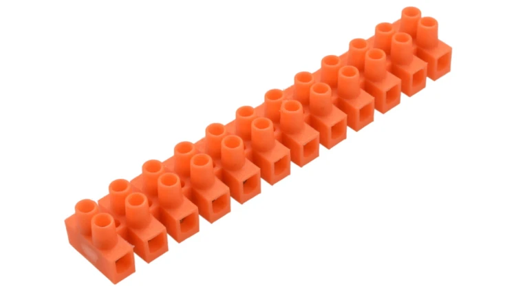 Listwa 12-torowa 4mm2 400V pomarańczowa