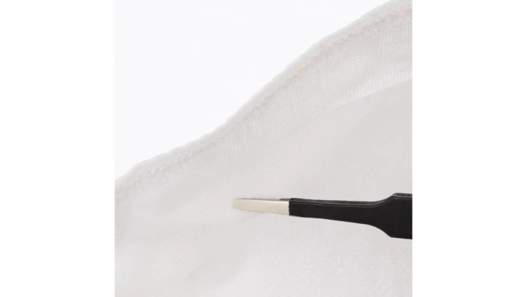 Maseczka wielorazowa dwuwarstwowa z wysokiej jakości bawełny z kieszenią na filtr biała z białą gumką