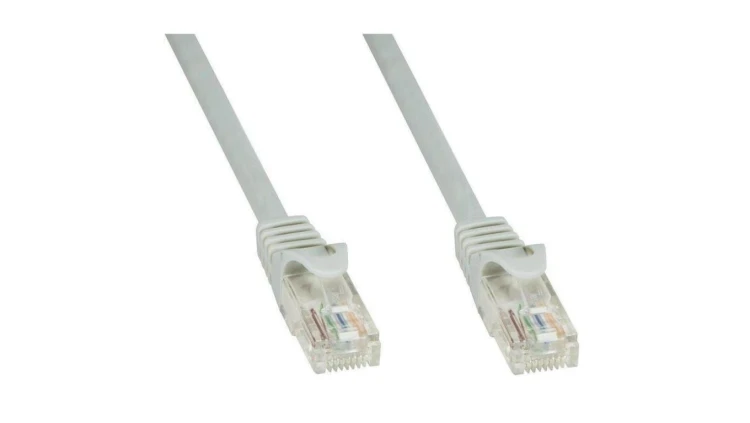 Patch cord Cat6 UTP 5m szary CCA