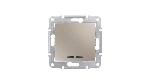 Sedna Łącznik świecznikowy 10AX z podświetleniem LED tytanowy SDN0300368