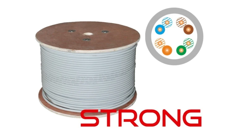 WZMOCNIONY kabel U/UTP kat.5e PVC 4PR Eca STRONG - 25 lat gwarancji, badanie jakości laboratorium INTERTEK (USA) ALANTEC /500m/