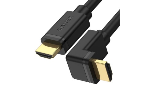UNITEK Kabel HDMI 2.0 4K Premium High Speed Ultra HD 4K@60 kątowy 90 stopni 3m