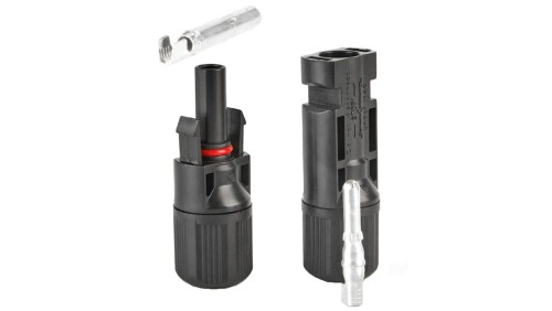 Złącze solarne typu MC4 Komplet (wtyk + gniazdo) Konektor na przewód 4-6mm2 IP67 1000V VCX