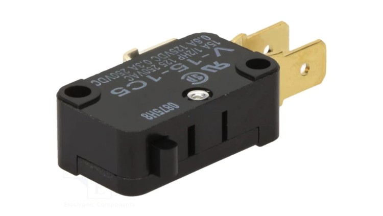 Mikroprzełącznik SNAP ACTION bez dźwigni SPDT 15A/250VAC V-15-1C5