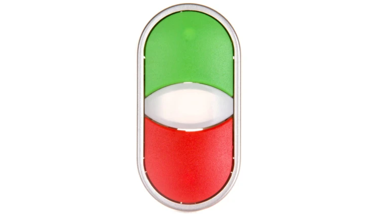 Przycisk sterowniczy podwójny 22mm czerwony/zielony 2Z z samopowrotem SP22-2KL-20Z/C