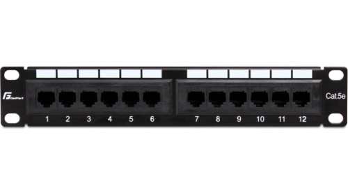 Patch panel 10 12 portów (PGF-5EUTP12-B4) GETFORT