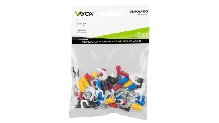 Końcówka widełkowa izolowana 50szt. VMKW-50 Vayox