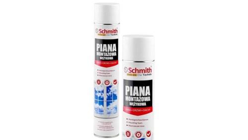Piana montażowa wężykowa pianka 650ml Schmith
