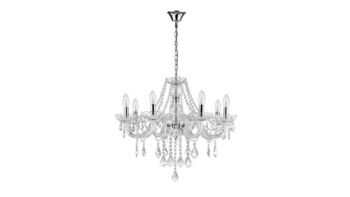 Żyrandol do salonu w stylu glamour z serii CRISTALLO 8xE14 LP-2940/8P Light Prestige