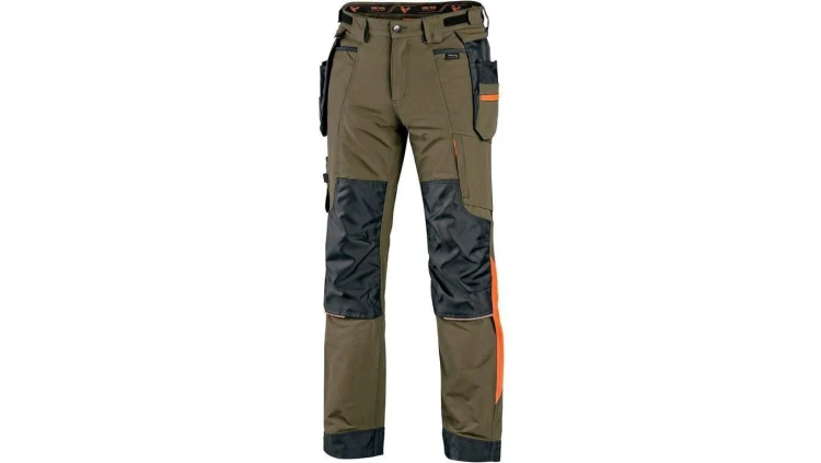 Spodnie cxs do pasa naos zielono-pomarańczowe rozmiar 56