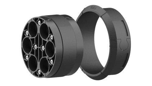Dzielona pokrywa systemowa HSI150 DG 6x10-36mm do montażu na istniejących kablach