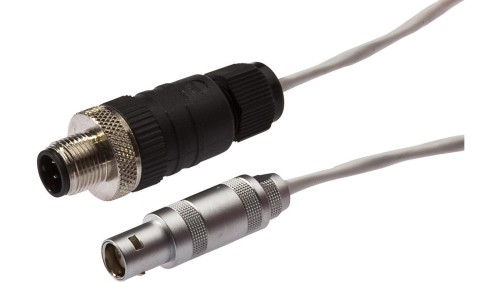 Kabel przyłączeniowy, 5m, gniazdo Lemo 2-PIN proste, złącze M12 2-PIN proste, 2x0,34mm², PTFE, -40-250C VK506F41