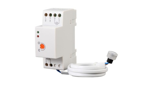 Czujnik zmierzchu z sondą zewnętrzną na szynę DIN do LED 3000W IP65 20A 6S-CZ3