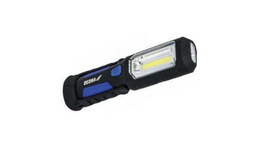 Latarka aku. 3w cob led+1w zasilacz usb na 230v i 12v