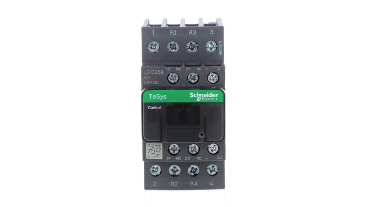 TeSys Deca Stycznik mocy 25A 2Z 2R 24V DC 1Z 1R LC1D258BD