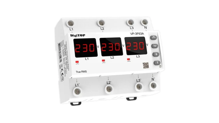 Przekaźnik napięciowy trójfazowy DigiTOP VP-3F63A