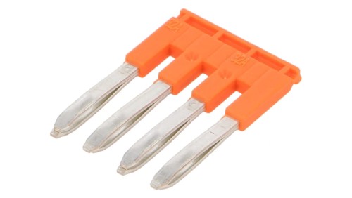 Mostek grzebieniowy SNK drogi 4 pomarańczowy Szerokość 5,2mm 600V Ht 18,6mm 1SNK905304R0000 (JB5-4)