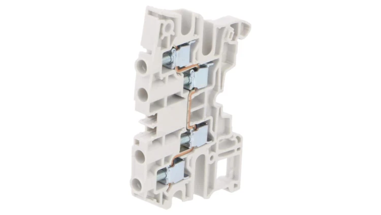 Złączka szynowa SNK 0,2÷6mm2 tory 1 zaciski 4 szary Szer 6mm 1SNK506012R0000 (ZS6-4S)