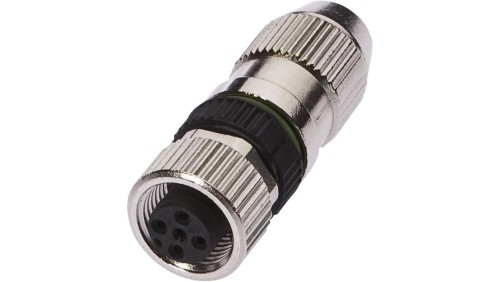 Gniazdo kablowe Ø4-5,1mm, 4A, 32V, -25-85C, M12 żeńskie 4-PIN, IP67 VK003S24