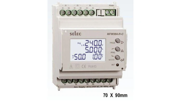 Miernik parametrów sieci MFM384-R-C-24V DC komunikaja Modbus RS485