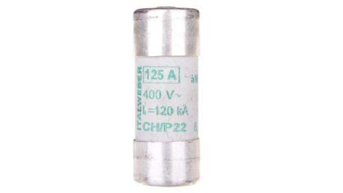 Wkładka bezpiecznikowa cylindryczna 22x58mm 125A aM 400V CH22P /z wybijakiem/ 006711054