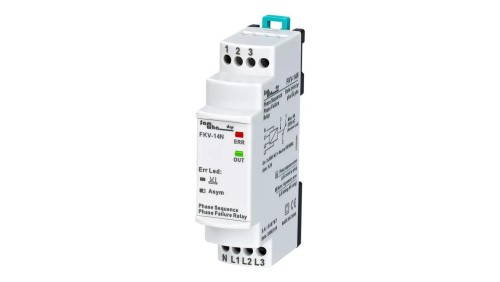 Przekaźnik kontroli i zaniku fazy 3x380VAC + N asymetria 30 styk 5A/250VAC