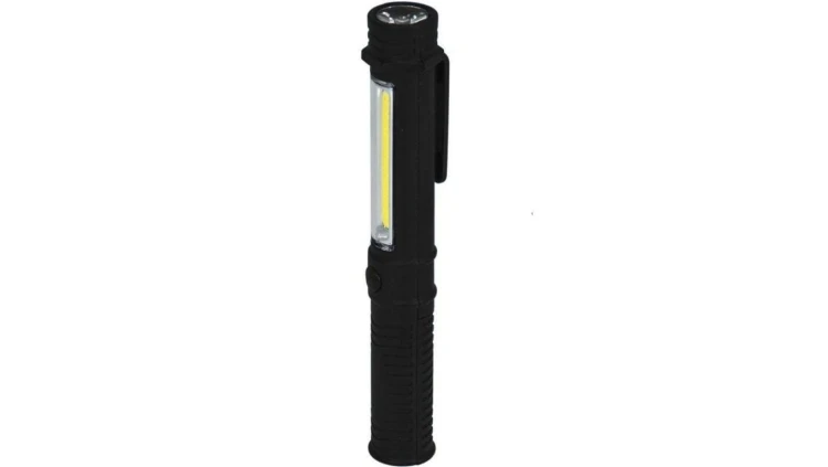 Latarka 1.5w cob led+1w pen z bateriami