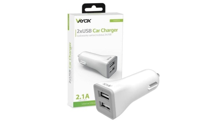 Ładowarka samochodowa 2x USB 2.1A VA0054 Vayox