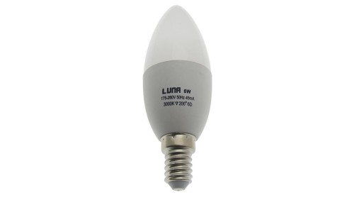Żarówka LED C37 świeczka 6W E14 230V