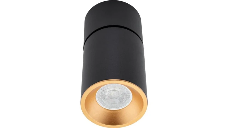 Oprawa Natynkowa Ruchoma GU10 czarno złota NIXA GOLDLUX