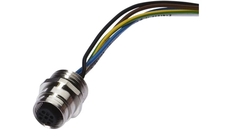 Akcesoria, wbudowane gniazdo, kompletne, 30V, -30-90C, M12 5-PIN, IP67, mocowanie śrubowe M16 AV98C616