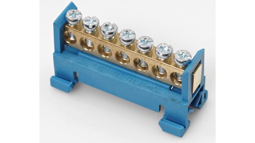 Listwa zaciskowa 7-polowa 1-16mm2 niebieska LZM-B7