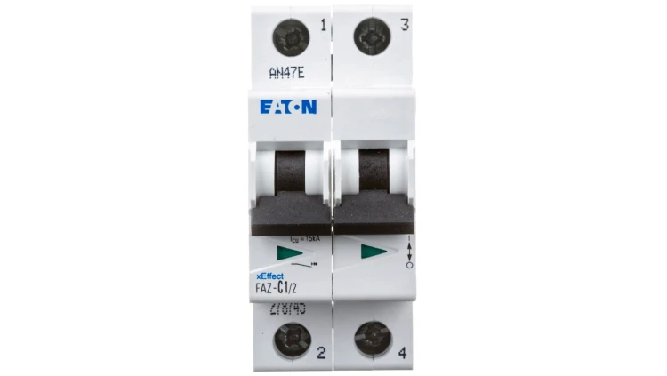 Wyłącznik nadprądowy 2P C 1A 15kA AC FAZ C1/2 278745