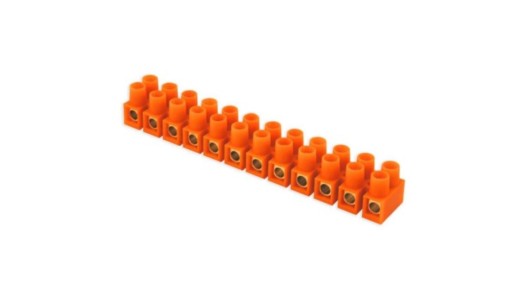 Listwa zaciskowa 12-torowa 4,0mm2 pomarańczowy 34578