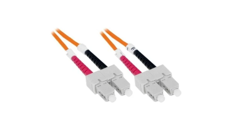 Patchcord światłowodowy OM2 50/125 duplex SC-SC 5.0m LSZH 3mm ORANGE