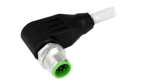 Gniazdo kątowe M12, 8P z przewodem o długości 3m PUR, 30VAC, 2A 7000-17021-2920300