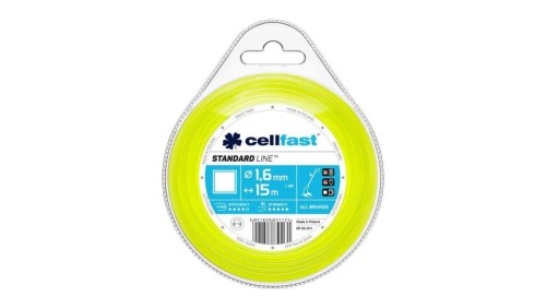 Żyłka do wykaszarki kwadrat 1.6 mm 15m