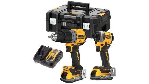 Zestaw wkrętarka dcd805 + zakrętarka dcf850 18v 2*1.7ah