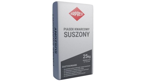 PIASEK KWARCOWY SUSZONY 25KG 0.5-1.0MM