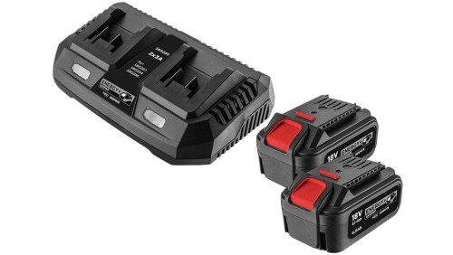 Zestaw akumulator 18v 2x 4ah z podwójną ładowarką energy+ 58ge134