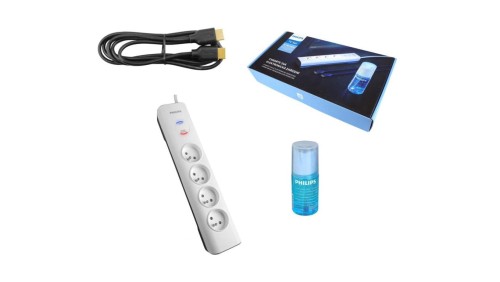 Listwa antyprzepięciowa Philips zestaw kabel hdmi i płyn do LCD TVSET01