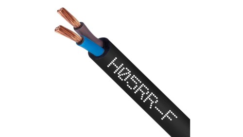 Przewód w gumie H05RR-F / OW 2x0,75 300/500V Elektrokabel /100m/