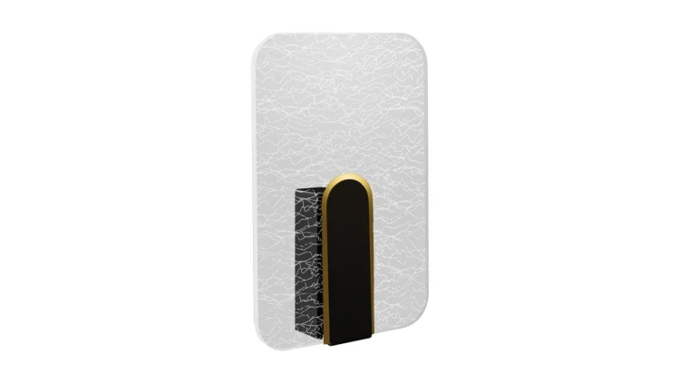 Lampa kinkiet ścienny dekoracyjny glamour popękane szkło MORIS LED D 6W barwa neutralna 04181 STRUHM